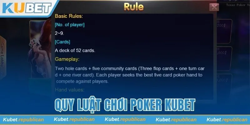 Quy luật chung cần nắm về Poker